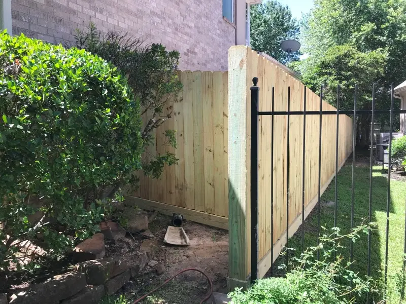 Beautiful wood fence