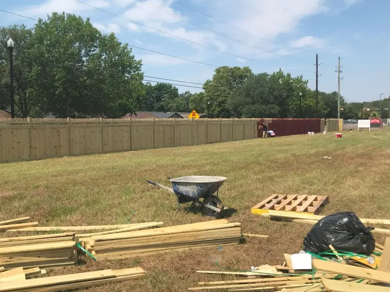 fence install and painting